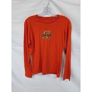 OSU Oklahoma State Cowboys Orange Long Sleeve T-shirt Mens Small